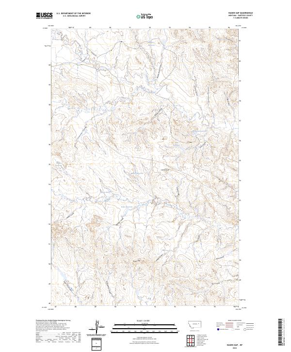 USGS Topographic Map – Hagen Gap