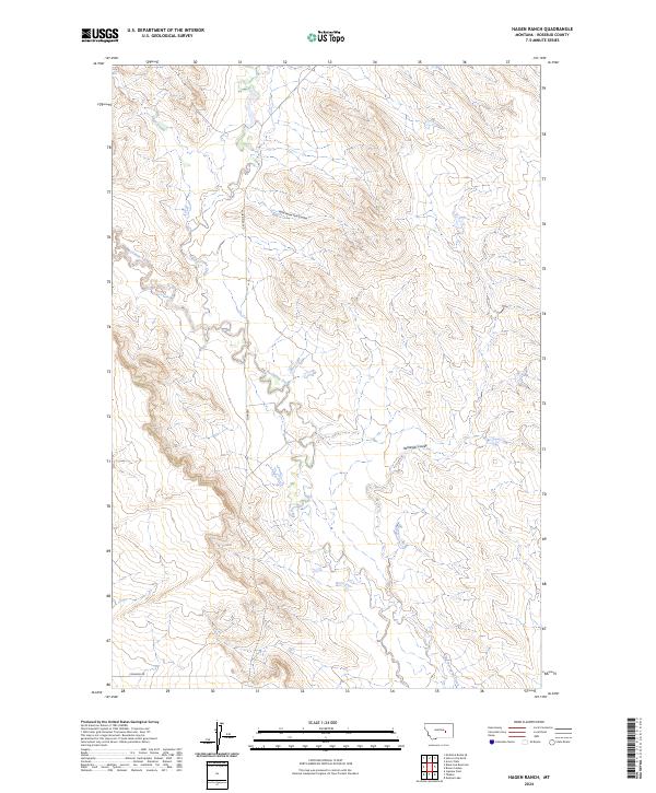 USGS Topographic Map – Hagen Ranch