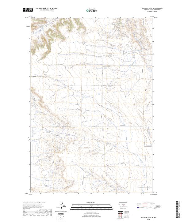 USGS Topographic Map – Hailstone Basin SE