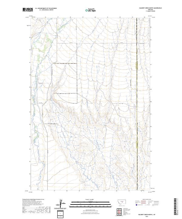 USGS Topographic Map – Halbert Creek North