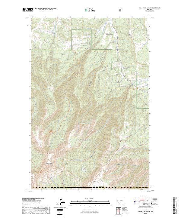 USGS Topographic Map – Half Moon Canyon