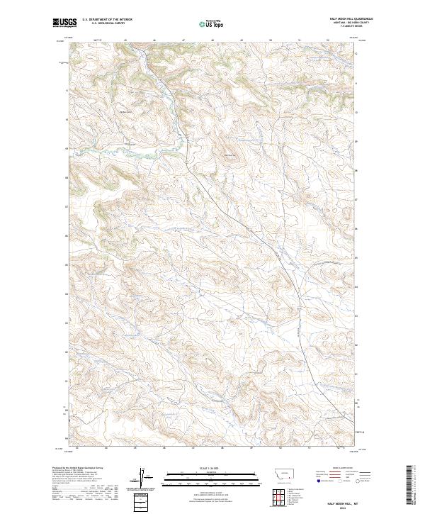 USGS Topographic Map – Half Moon Hill