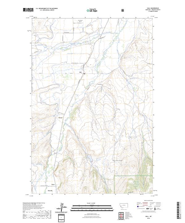 USGS Topographic Map – Hall
