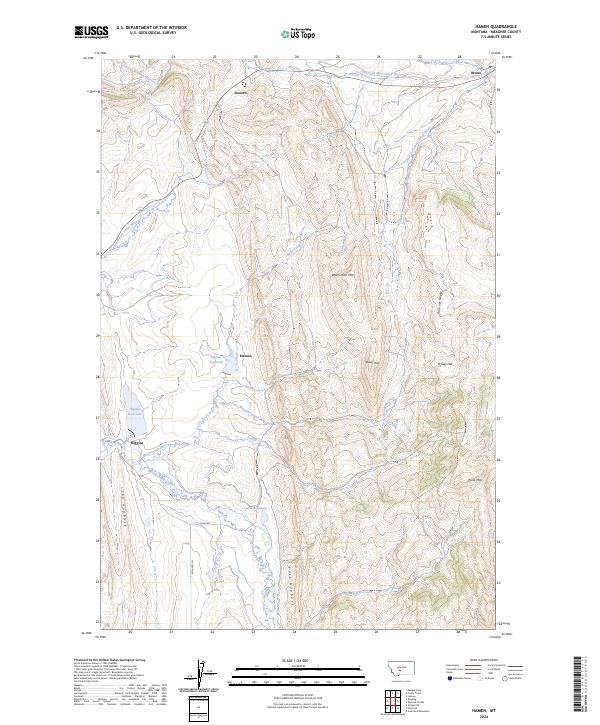 USGS Topographic Map – Hamen