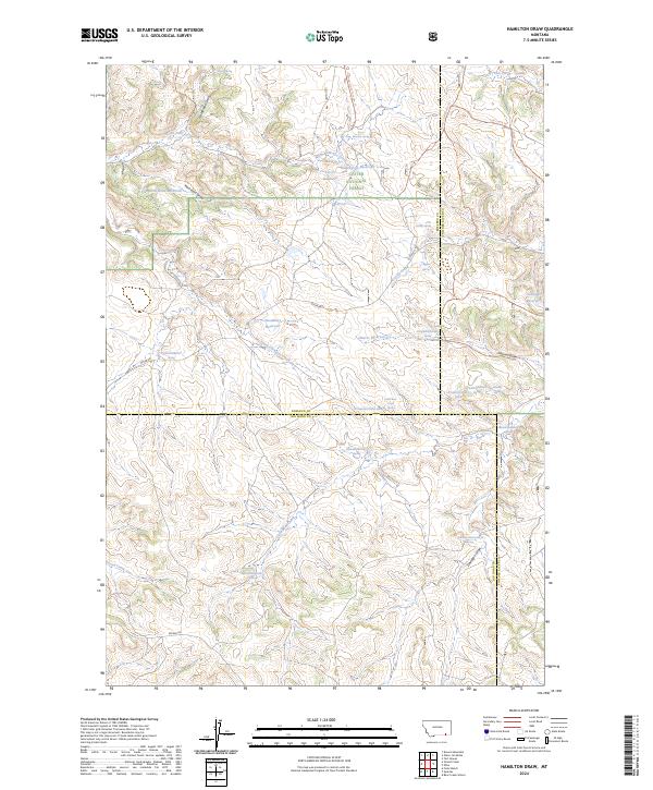 USGS Topographic Map – Hamilton Draw