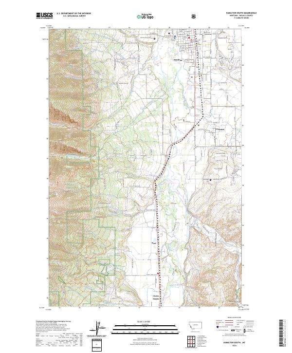 USGS Topographic Map – Hamilton South