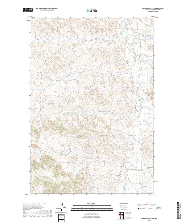 USGS Topographic Map – Hammond Draw NW