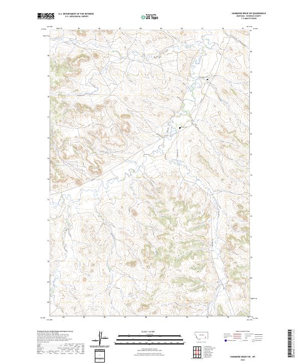 USGS Topographic Map – Hammond Draw SW