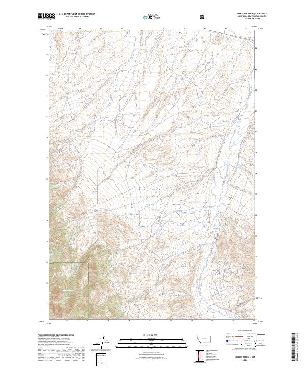 USGS Topographic Map – Hansen Ranch