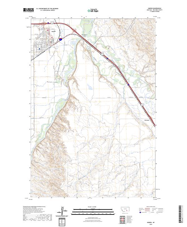 USGS Topographic Map – Hardin