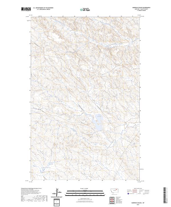 USGS Topographic Map – Hardpan Coulee