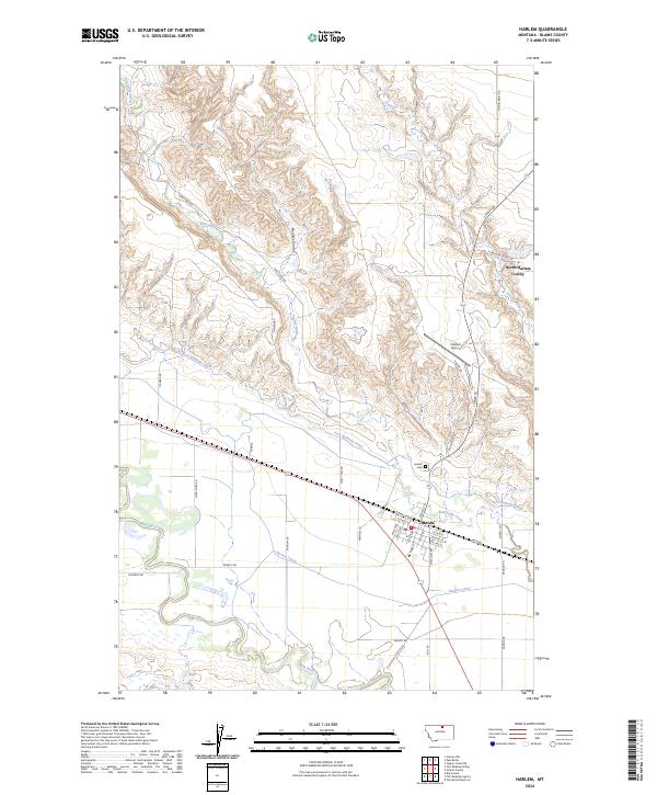 USGS Topographic Map – Harlem