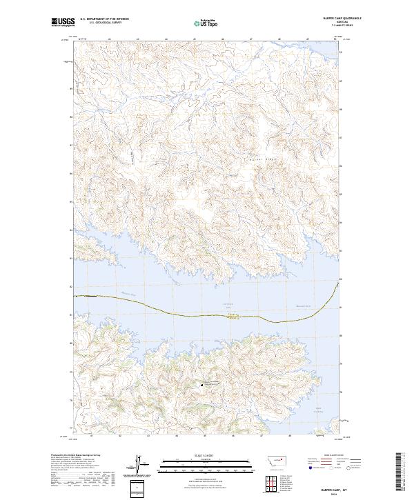 USGS Topographic Map – Harper Camp