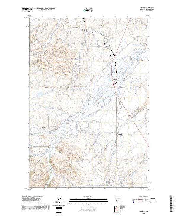 USGS Topographic Map – Harrison