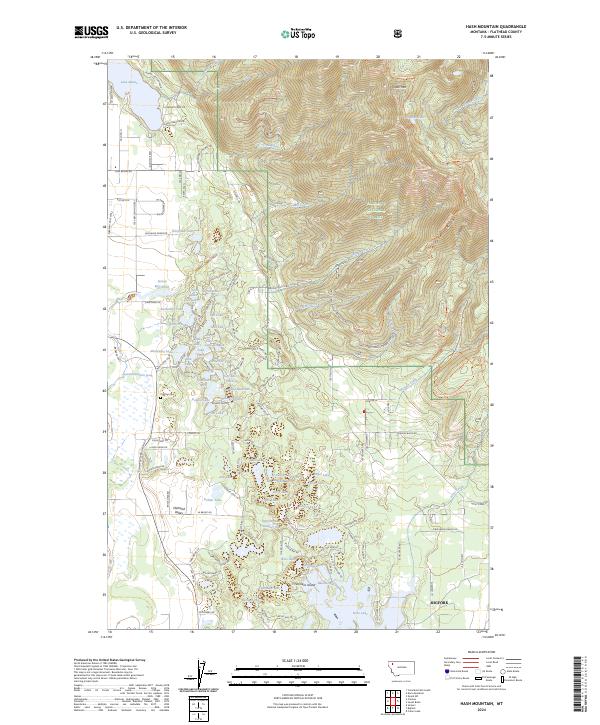 USGS Topographic Map – Hash Mountain