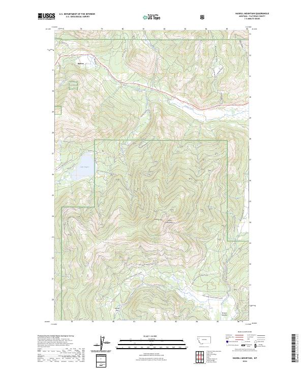 USGS Topographic Map – Haskill Mountain