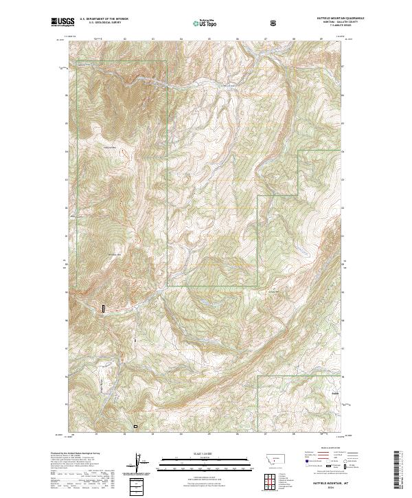 USGS Topographic Map – Hatfield Mountain