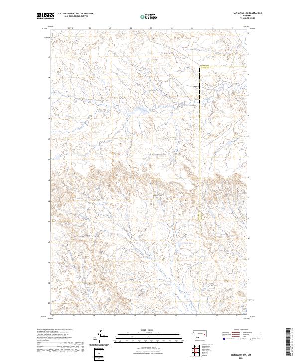 2024 Map of Hathaway NW, 2024 Print