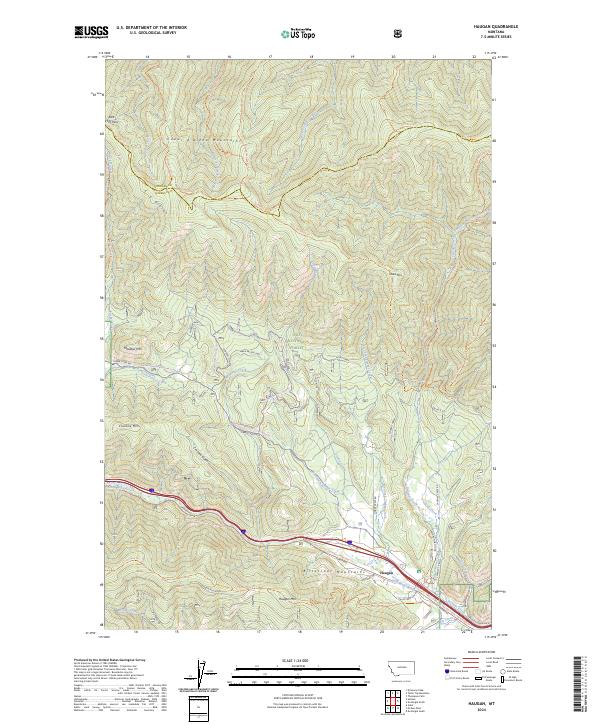 USGS Topographic Map – Haugan