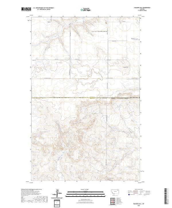USGS Topographic Map – Haugens Hill