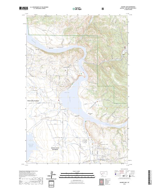 USGS Topographic Map – Hauser Lake