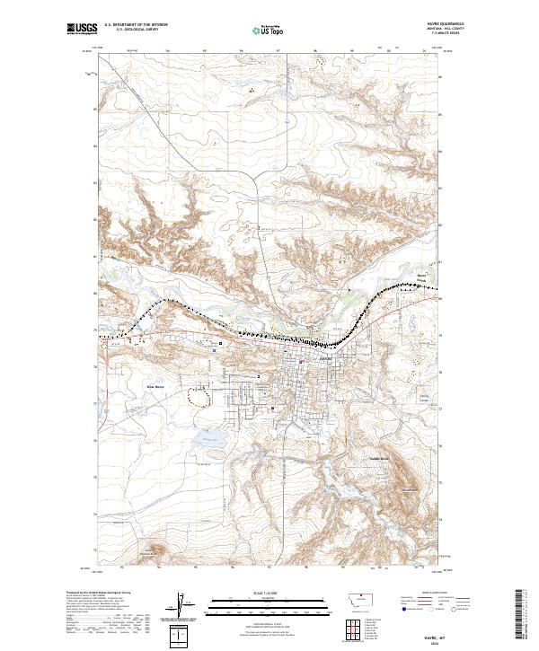 USGS Topographic Map – Havre
