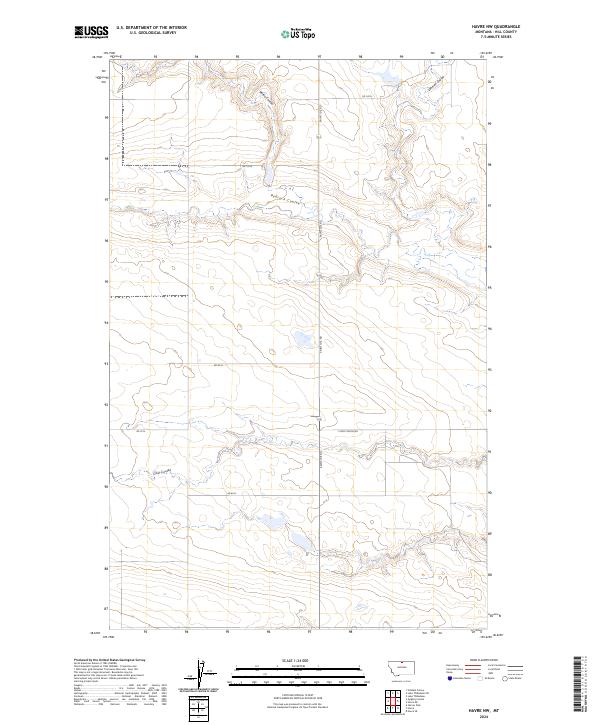 USGS Topographic Map – Havre NW