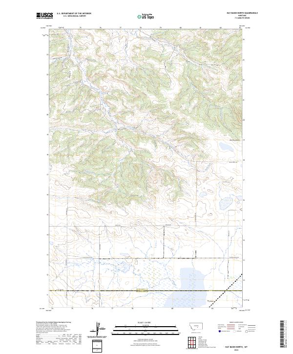 USGS Topographic Map – Hay Basin North