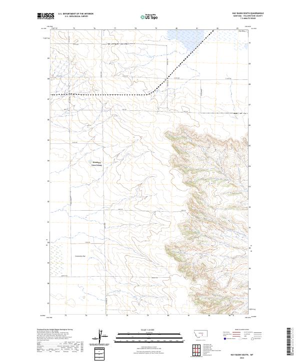 USGS Topographic Map – Hay Basin South