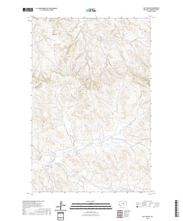 USGS Topographic Map – Hay Coulee