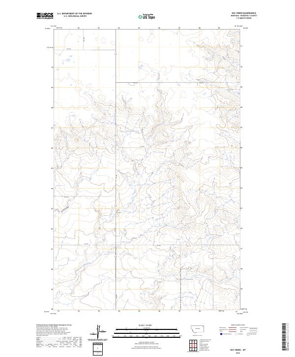 USGS Topographic Map – Hay Creek