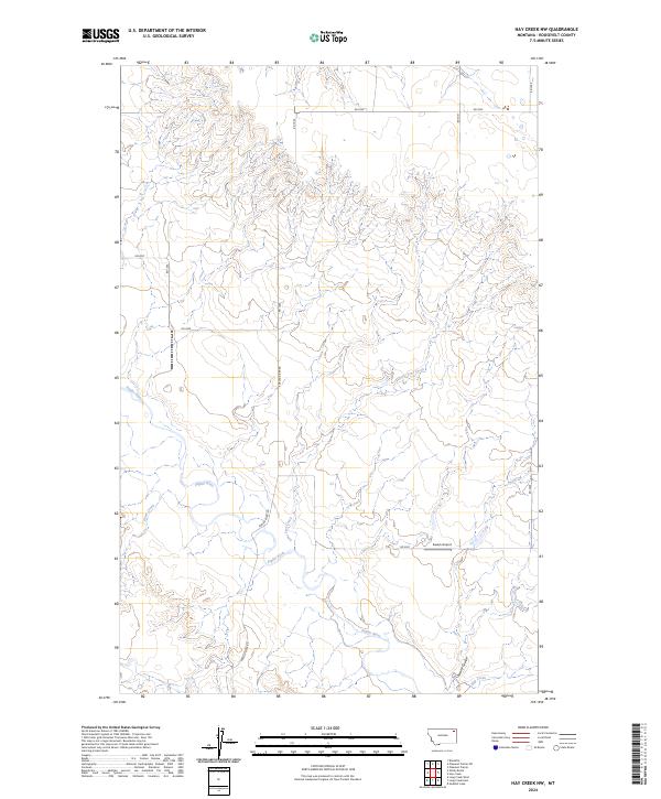 USGS Topographic Map – Hay Creek NW