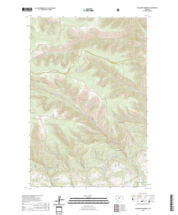 USGS Topographic Map – Haymaker Narrows