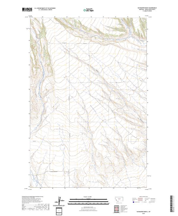 USGS Topographic Map – Haymaker Ranch