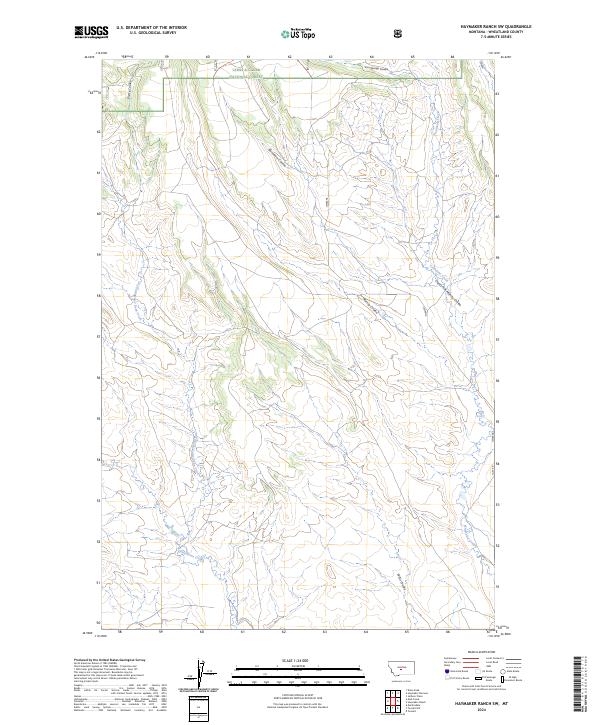 USGS Topographic Map – Haymaker Ranch SW