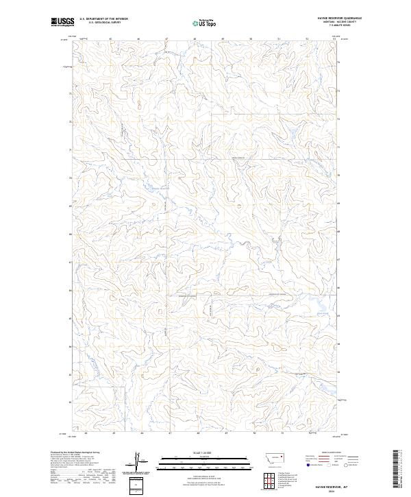 USGS Topographic Map – Haynie Reservoir