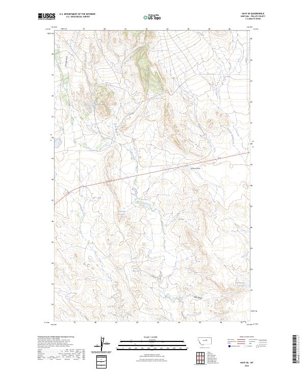 USGS Topographic Map – Hays SE