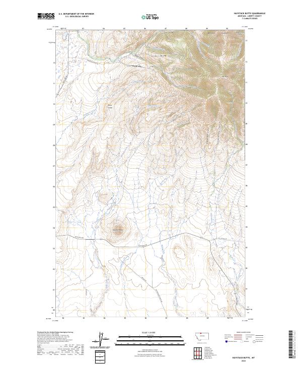 USGS Topographic Map – Haystack Butte