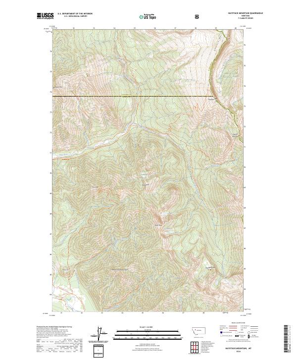 USGS Topographic Map – Haystack Mountain