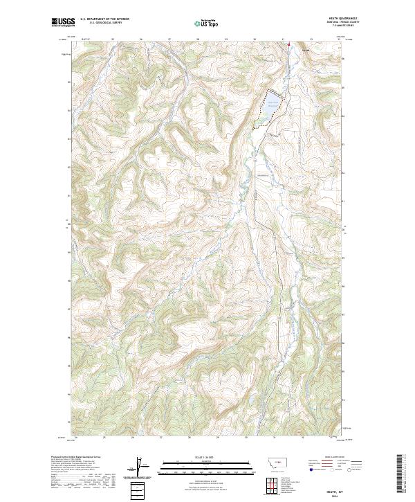 USGS Topographic Map – Heath