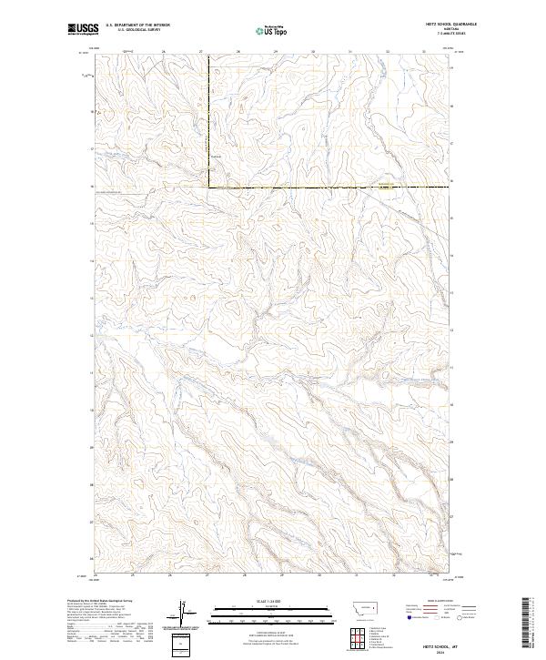 USGS Topographic Map – Heitz School