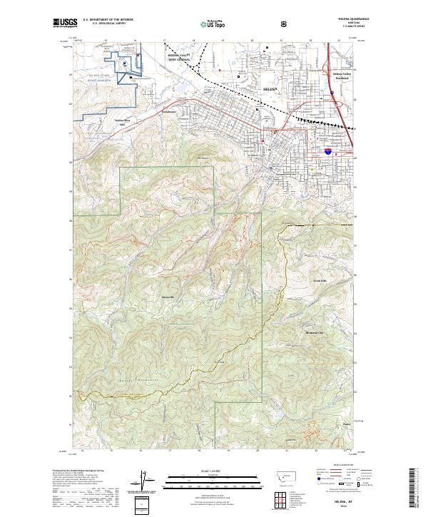 USGS Topographic Map – Helena