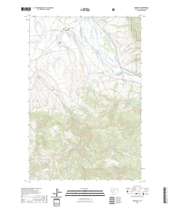 USGS Topographic Map – Helmville
