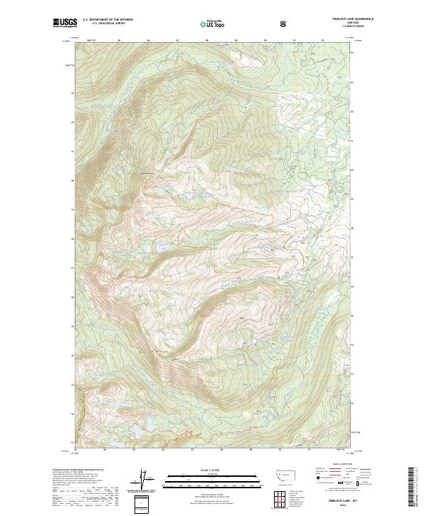 USGS Topographic Map – Hemlock Lake