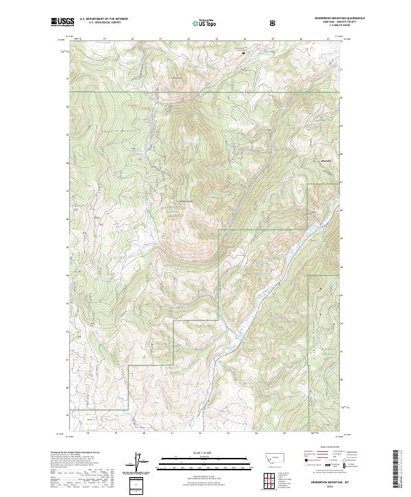 USGS Topographic Map – Henderson Mountain