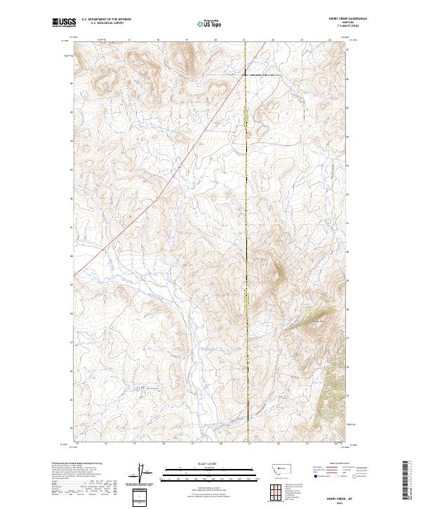 USGS Topographic Map – Henry Creek