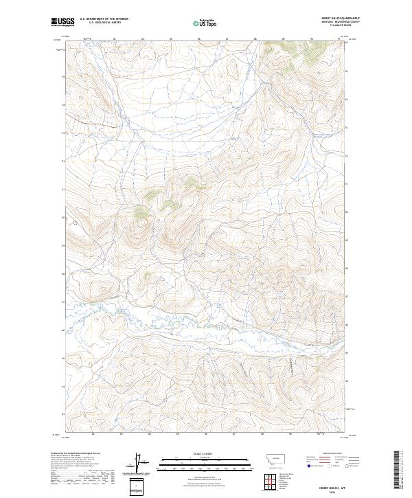 USGS Topographic Map – Henry Gulch