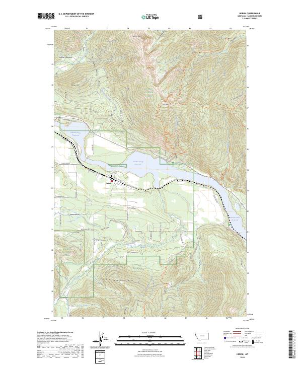 USGS Topographic Map – Heron