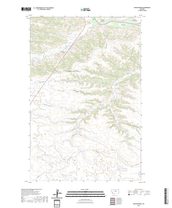 USGS Topographic Map – Hessler Ridge