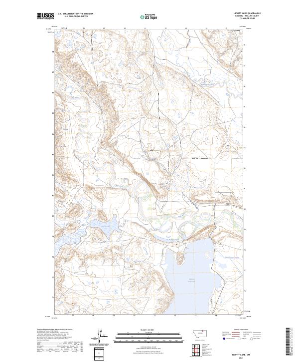 USGS Topographic Map – Hewitt Lake